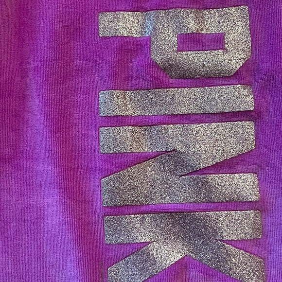 Y2K PINK Victorias Secret Purple Velour Velvet Track Suit Set Small Medium - Picture 12 of 15